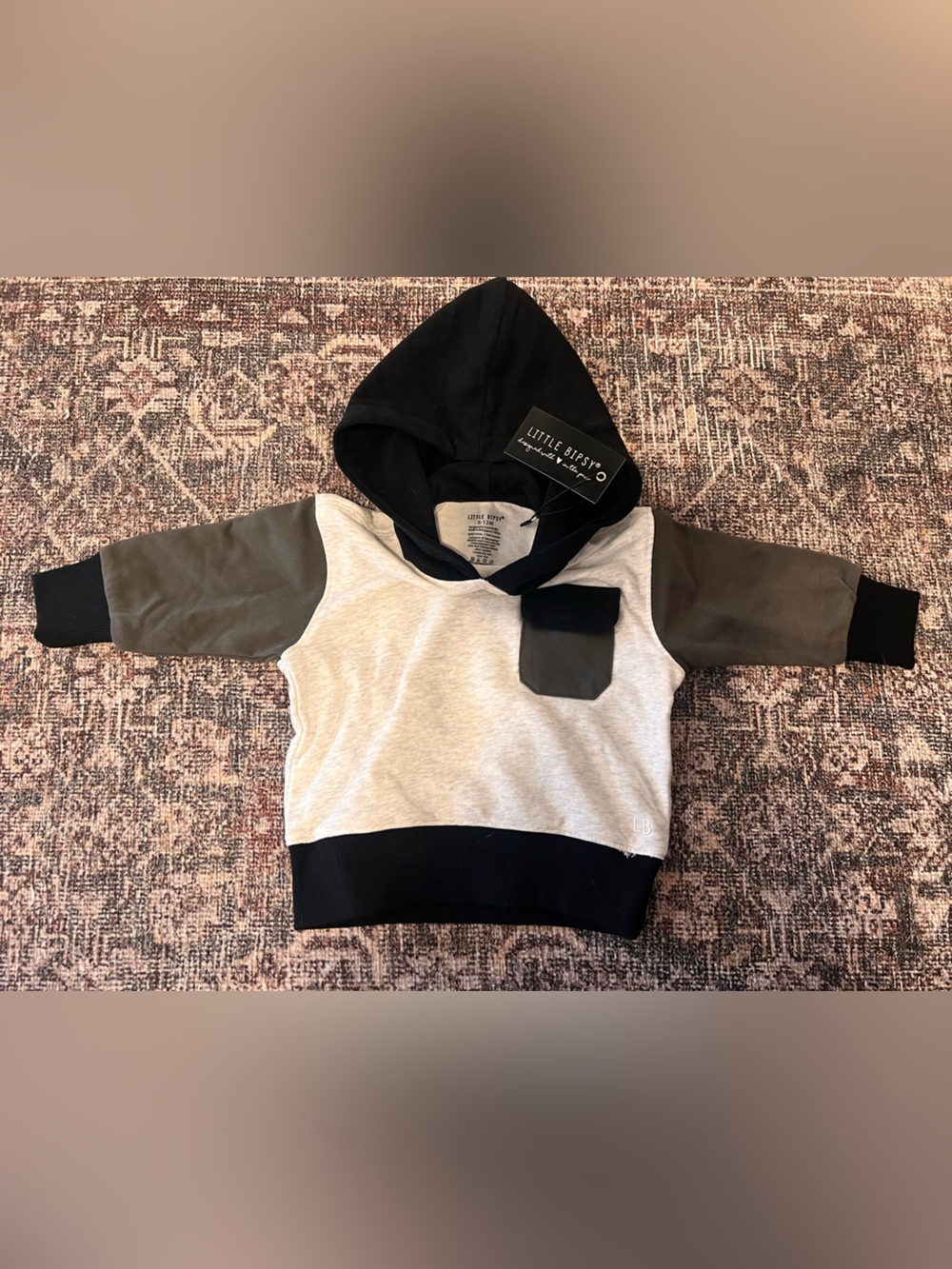 Little Bipsy colorblock hoodie
